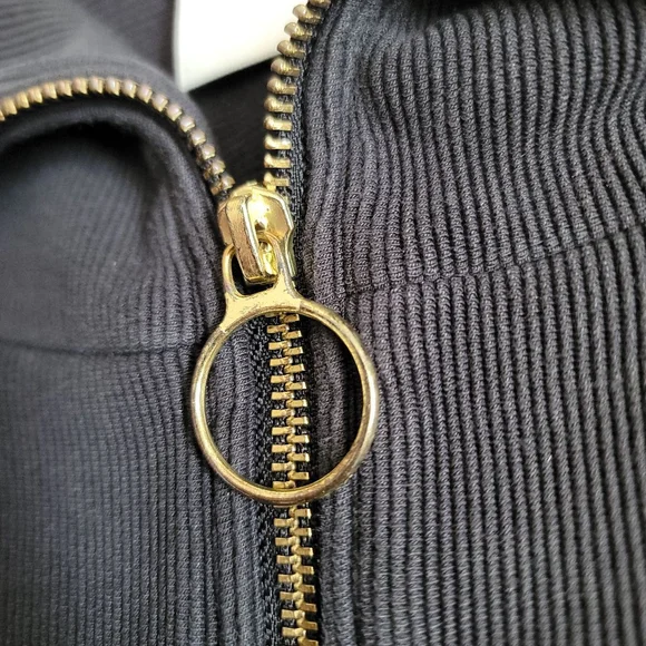 Varley Vine Ribbed Half Zip Pullover Black Women's Small - Picture 2 of 10